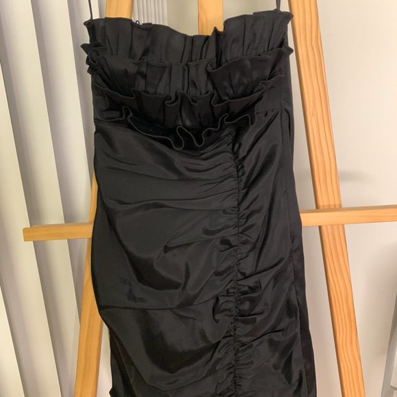 BLACK PARTY DRESS MINI NEW LAURA PETITE - Picture 4 of 9